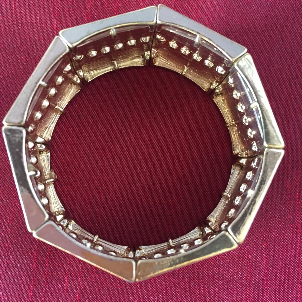 Octagon Rhinestone Bangle - Picture 3 of 5